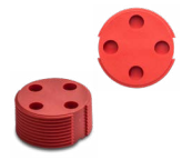 BINTAG 30 MM LF HDX 134.2KHZ [EN14803] - RED