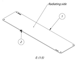 Advantenna-p14 ™ RFID UHF fan beam antenna