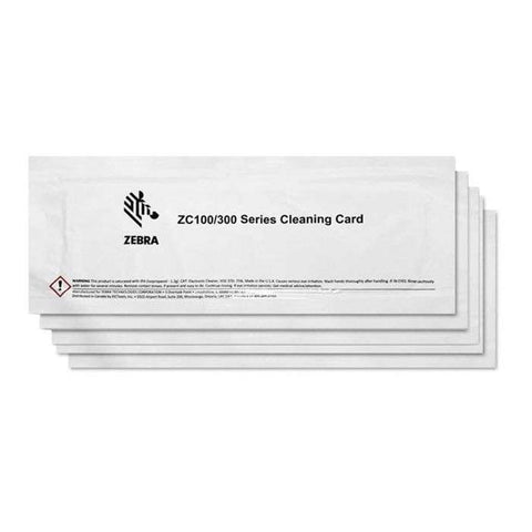 Zebra cleaning cards, 5 cards