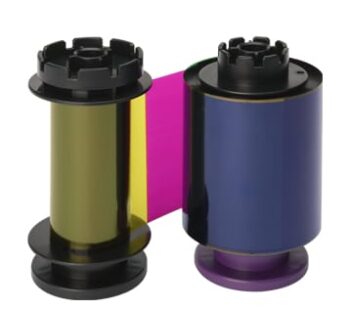 Evolis color ribbon (YMCFK) retransfer